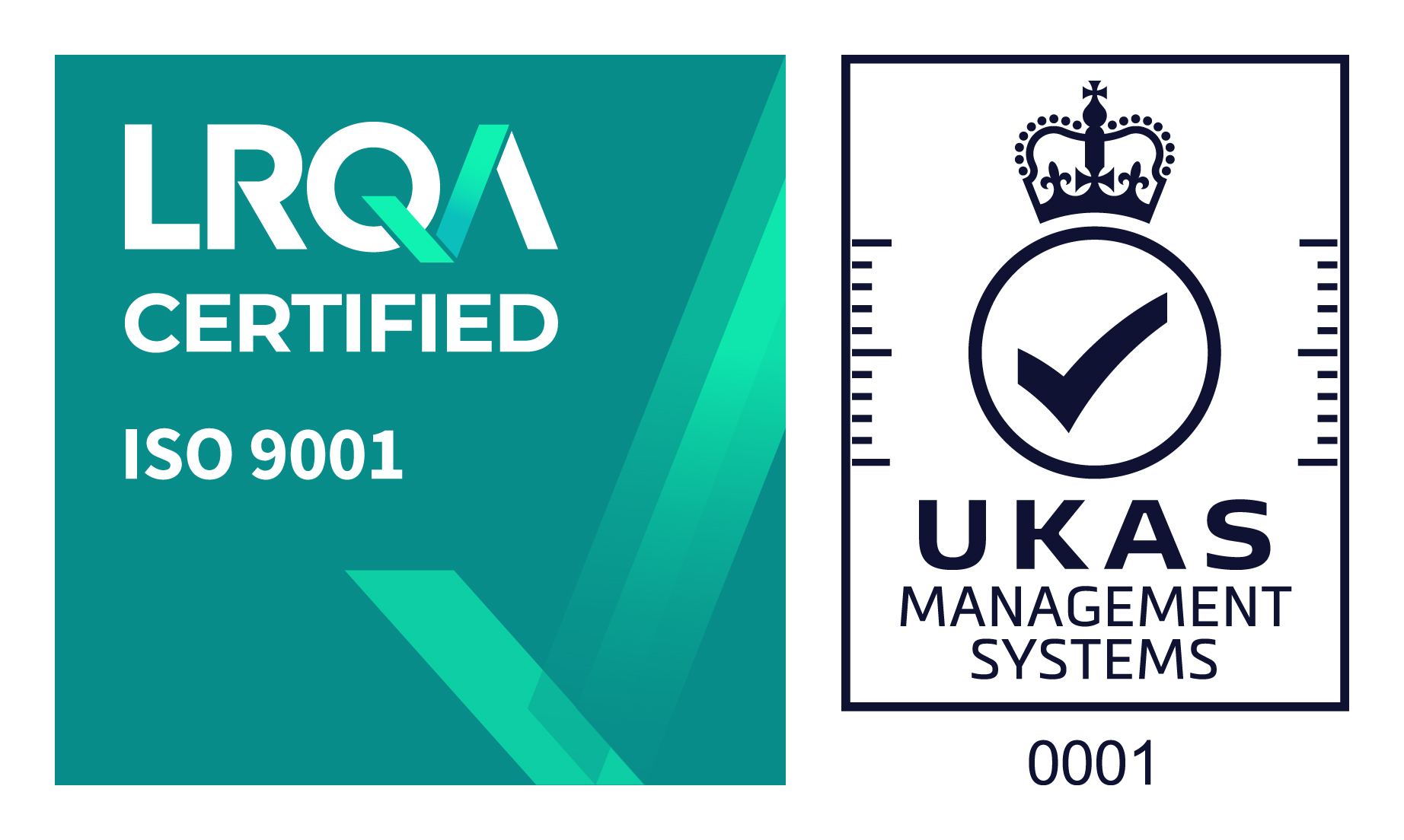 LRQA CERTIFIED ISO9001 UKAS